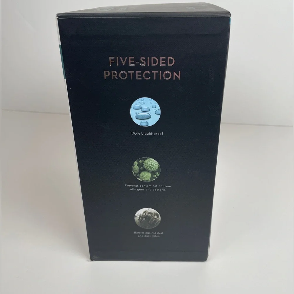 MALOUF Sleep Tite Omniphase Mattress Protector Waterproof Tencel KING SIZE New